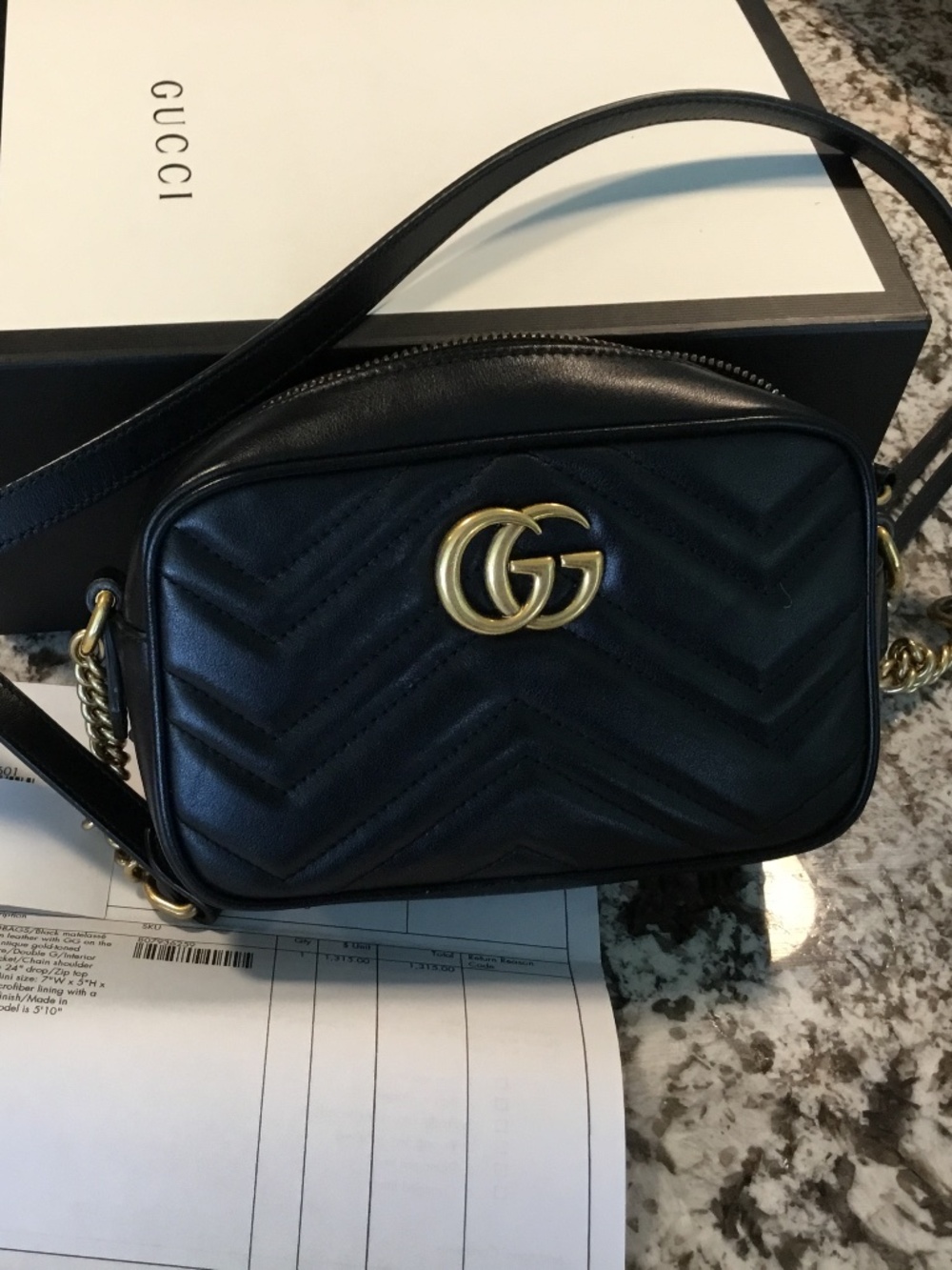 Gucci Marmont GG mini camera bag